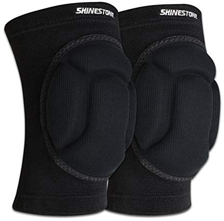 SHINESTONE Shineestone Knieschützer, Knieschützer, Dicker Schwamm-Kniepolster, hochelastisch, rutschfest, schützt vor Stößen, für Basketball und andere Sportarten. (Medium)