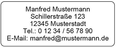 Adressaufkleber Etiketten Aufkleber, 240 Stück, individuell bedruckt mit Ihrem Wunschtext