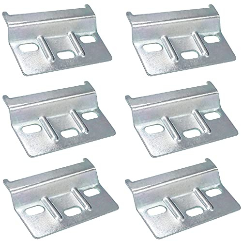 GIAK Trägerplatte Metall Trägerplatte Schrankaufhänger Schrankaufhängeschiene 6 PCS 60 mm Stahl verzinkt Wand-Befestigung für Hänge-Schränke (A)