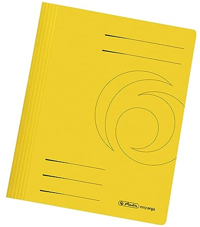 Herlitz 11034303 Schnellhefter A4 aus Karton gefaltet in gelb