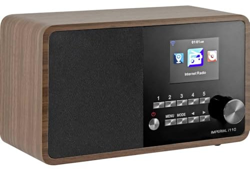 Imperial i110 22-320-00 Internetradio WLAN, Bluetooth, Küchenradio, WLAN - Internetradio (TFT Farbdisplay, Line-Out, Netzteil) braun