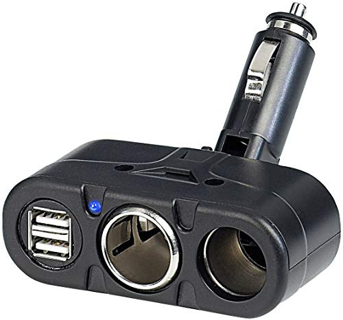 revolt 12V Verteiler: Kfz-Verteiler mit je 2 12/24-Volt- und USB-Buchsen, 4,8 A (Zigarettenanzünder, 12V Auto, MP3)