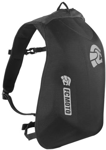 FC-Moto Hump 2.0 Motorrad Rucksack mit Hartschalenkonstruktion, Wasserdicht, 24 Liter
