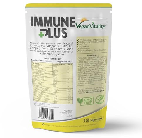Immunsystem Stärken Erwachsene - Vitamine immunsystem stärken mit 14 Vitamine & natürliche Extrakte - enthaltene Vitamin C, Zink, Kurkuma, Selen, Ingwer, Cranberry, Holunder, Vitamin B12 & B6