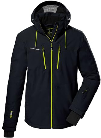 Killtec Herren Ksw 44 Mn Ski Jckt Skijacke/Funktionsjacke mit abzippbarer Kapuze und Schneefang