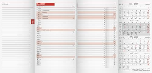 rido/idé Kalender Monats-Ersatzkalendarium Mod. TM 12 2026 | 87×153 mm, Karton, weiß