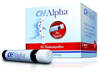 CH-Alpha® Kollagen Trinkampullen Kollagenhydrolysat hochdosiert | Peptide Typ 1&3 + Vitamin C | Premium Trinkkollagen mit hochwertigen Peptiden für Knorpel, Knochen und Bindegewebe – 30 Trinkampullen