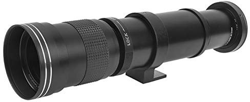 EF S Mount Teleobjektiv 420 800mm F8.3 16 Manueller Fokus Zoom Teleobjektiv für Canon Kameras mit 2X Vergrößerung für DSLR Modelle