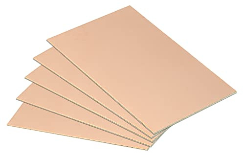 PATIKIL FR4 Einseitig Kupferplattiert PCB Laminat 70x50x1.2mm 10 Stück | Leiterplatte