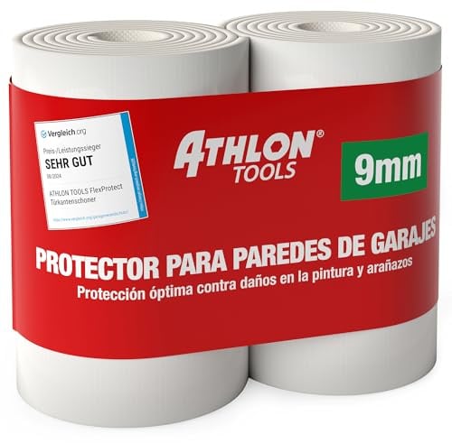 ATHLON TOOLS 2X Auto-Türkantenschutz FlexProtect - je 2 m lang - Extra Dicker Türkantenschoner, selbstklebend, wasserabweisend (weiß)