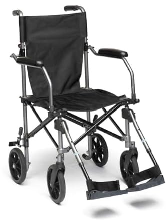 Drive Medical TC005 Travelite Transport-Rollstuhl aus Aluminium, 46 cm