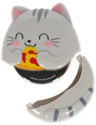 Legami - Pizzaschneider, Pizza at First Slice, Kitty, Klingendurchmesser: Ø 75 mm, Klinge aus rostfreiem Stahl