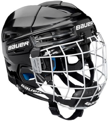 Bauer Kinder Helm mit Schutzgitter für Eishockey PRODIGY-Serie, weiß, one Size, 1045723