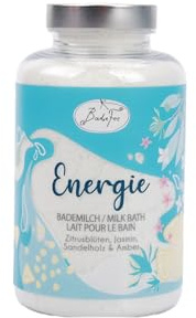 BadeFee Bademilch Harmonie – luxuriöses Milchbad mit Molke, Mandelöl & Meersalz, sinnlicher Rosenduft, made in Germany, 370 g (Zitrusblüten, Jasmin, Sandelholz,Amber)