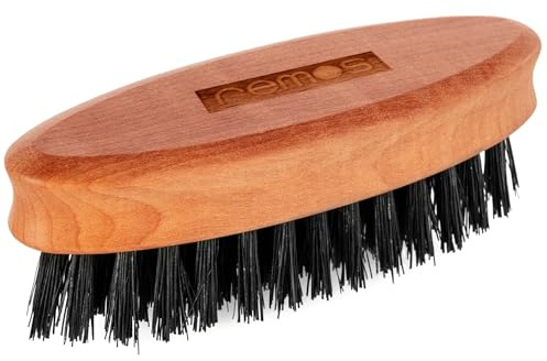 REMOS Bartbürste mit 100% Wildschweinborste aus heimischem Birnbaumholz