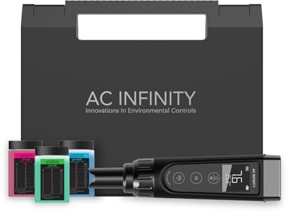 AC Infinity pH-Meter PRO Kit, Hochpräzisions Digital pH-Stift mit ±0,01 pH Genauigkeit und wechselbarer Sonde, Nährstoff-Test pH-Meter für Wasser Hydroponik Pflanzen, Gartenbau, Aquarien, Schwimmbäder