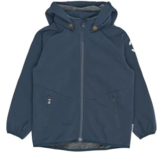Mikk-line Softshelljacke kinder, Regenjacke mädchen und jungen | Wasserdicht, Winddicht, Wassersäule von 8.000 mm, Atmungsaktiv, Komfortabel, Fleece-Innenfutter, Reflektierenden Details
