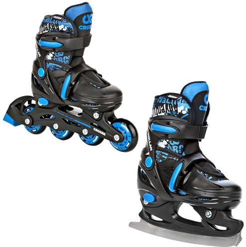 CROXER 2in1 Schlittschuhe Inline Skates Inliner für Kinder Mädchen Jungen verstellbar