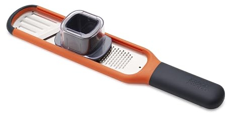 Joseph Joseph Handi-Grate 2-in-1 Mini-Reibe und Schneider, rasiermesserscharfe Edelstahlklingen