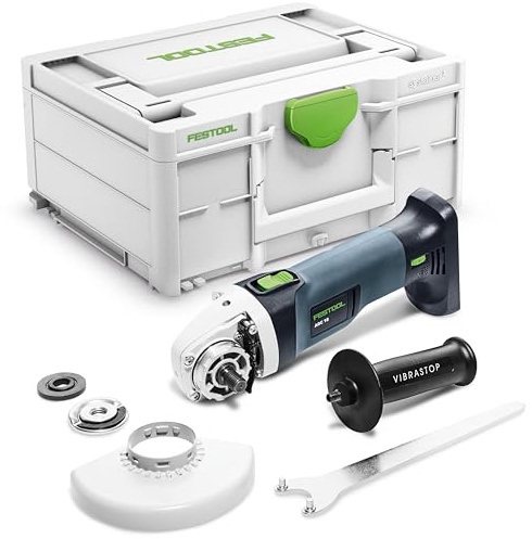 Festool Akku-Winkelschleifer AGC 18-125 EB-Basic, 18 V, 125 mm, Systainer | Bürstenloser EC-TEC Motor, stufenlose Drehzahl 4.500–8.500 U/min, M14 Aufnahme, ohne Akku
