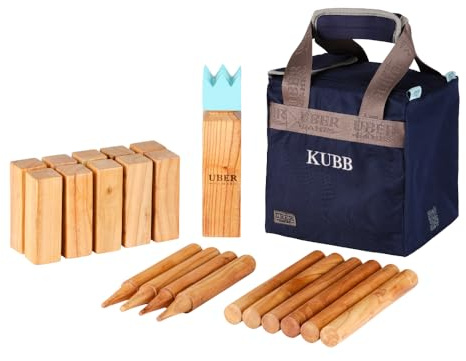2024 Kubb Original Outdoorspiele - Top Qualität Schweres ECO Hartholz