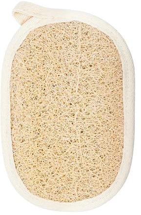 Niyok Luffa Massagepad für Gesicht & Körper aus Naturfasern | Natürlicher Luffa-Schwamm für sanfte Reinigung und Massage, mit Kordel zum Aufhängen