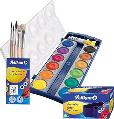 Pelikan-Malset, k12+Wasserbox+5erPinsel