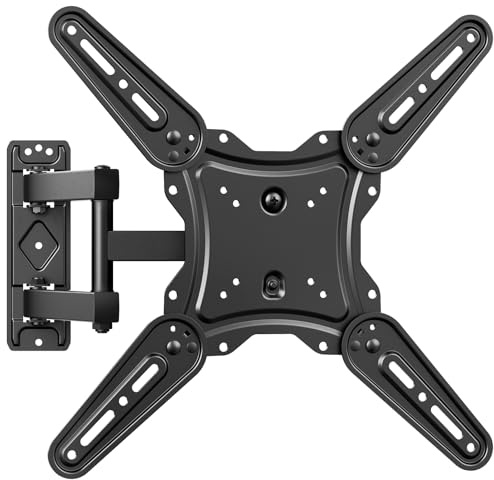 GRIFEMA TV Wandhalterung Schwenkbar für 26-65'' Fernseher, bis 35 kg | Full Motion TV Wall Mount, Fernsehhalterung Wand Ausziehbar, Neigbare TV Halterung für Flach & Curved TV, Max. VESA 400x400