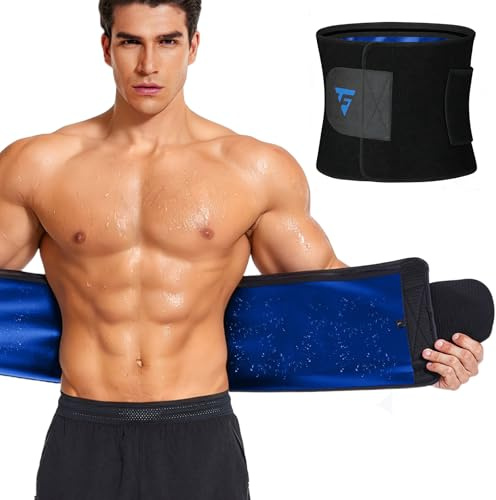 FUXERT Taillentrimmer-Gürtel für Damen und Herren, Taillentrainer, Schweißband für Bauch-Gewichtsverlust-Workouts