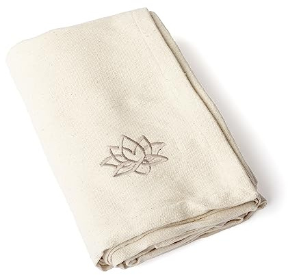 Bodhi Yogadecke SHAVASANA | Meditationsdecke aus 100% Baumwolle | Gemütliche & wärmende Wohndecke | Grob gewebte & robuste Sofadecke | Tagesdecke auch für Yogaübungen | Entspannungsdecke | Natur