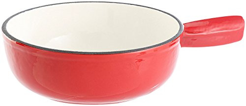 Rosenstein & Söhne Käsefonduetopf: Käsefondue-Topf aus Gusseisen, 24 cm (Käsefondue Induktion, Topf Induktion, Set)