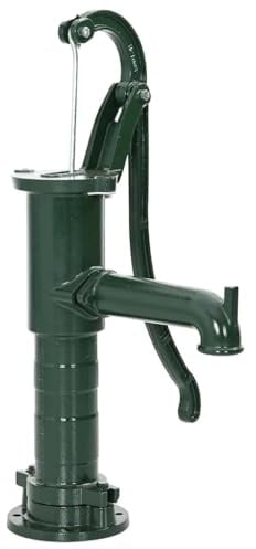 vidaXL Schwengelpumpe Gusseisen Grün Handpumpe Handschwengelpumpe Gartenpumpe