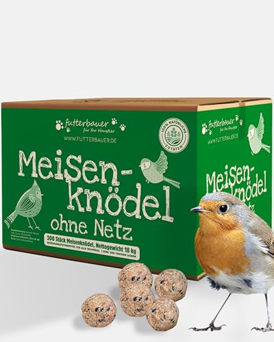 Futterbauer ca. 200x90g Meisenknödel (18kg) ohne Netz Wildvogelfutter Ganzjahresvogelfutter Vogelfutter