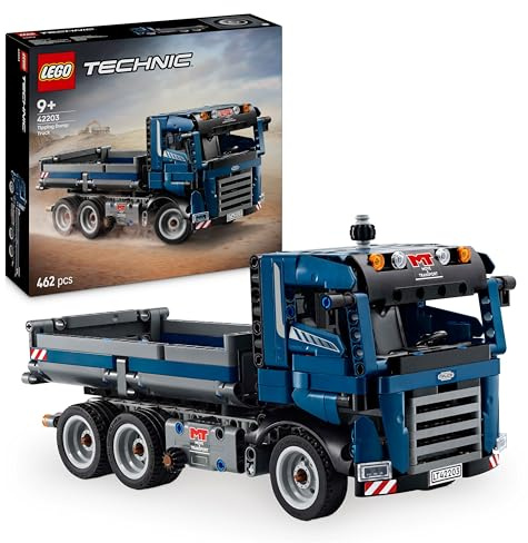 LEGO Technic Kipplaster Spielzeug mit Lenkung und beweglicher Kippmulde - blaues Baufahrzeug - Geschenkidee zum Geburtstag oder für die Feiertage - Bauset für Jungen und Mädchen ab 9 Jahren 42203
