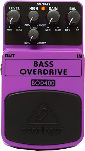 Behringer BASS OVERDRIVE BOD400 Authentisches Röhren-Overdrive-Effektpedal