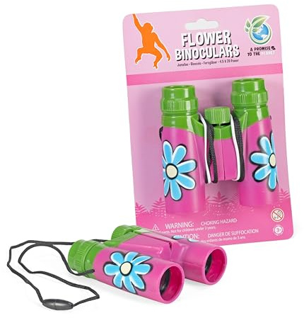 Wild Republic 10655 - Binocular Kinderfernglas Girly Girl Flower, 12 cm