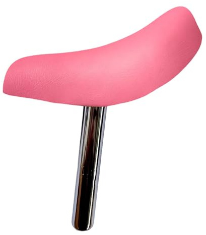 Dickly Kinderfahrradsattel, Kinderfahrradzubehör, weiches Kissen, Hochleistungs-PU-Lederteile, Fahrradersatzsattel für den Außenbereich, ROSA