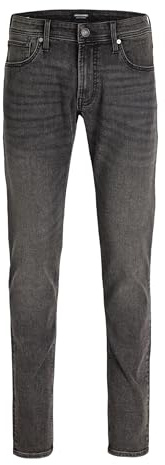 JACK & JONES Herren Slim Fit Jeans Glenn Skinny Tapered JJI Glenn ORIGINAL AM, Farben:Schwarz, Größe Jeans:34W / 32L