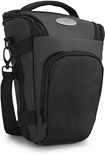 Baxxtar PRO NOVO II Full-Size SLR Kameratasche SLR Colt Tasche schwarz (mit Schultergurt, Beckengurt, Gurttunnel, Regencape)
