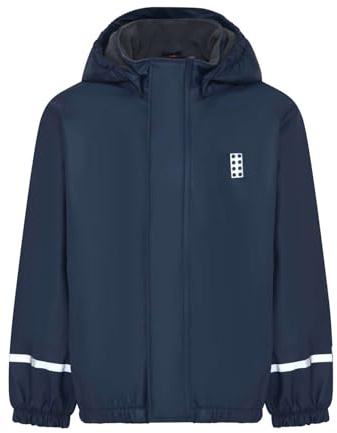 Lego Wear Unisex Kinder Lwjipe - foret Regenjacke, Dunkle Navy, 146 EU