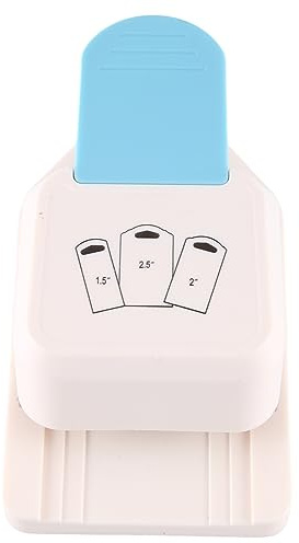 Janasiba Bastelanhänger-Stanzer, Etiketten-Stanzer in Etikettenform, 3-In-1-Basteletiketten-Stanzer, Geschenkanhänger-Stanzer, 1,5/2/2,5 Bastelstanzer