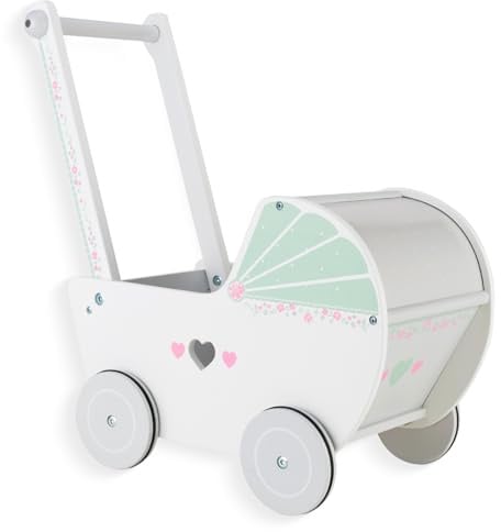 Lauflernwagen Aus Holz Für Kinder Lauflernhilfe Spaß Babys für 1 Jahr alt und oben, Kleinkind Einkaufswagen Push Spielzeug für Jungen Mädchen