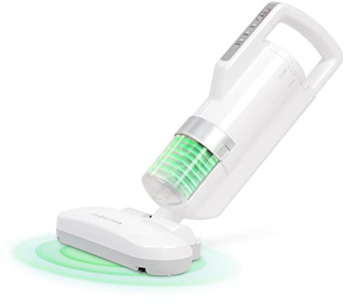 Iris Ohyama, Staubsauger/Milbensauger für Matratzen gegen Allergene, 400W, 6000 Vibrationen/Minute, Filterqualität F9, Für Matratzen, Sofas - Quilt Cleaner IC-FAC2 - Weiß