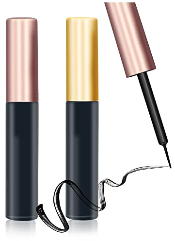 DIWINSH 2PCS Magnet Eyeliner Schwarzer Wimpern Kleber Eye Liner 2 in 1 | Wimpernkleber, Eyeliner für Künstliche Wimpern, Wasserfest Lash Glue, Schnell Trocknender Präzisions, Hypoallergen