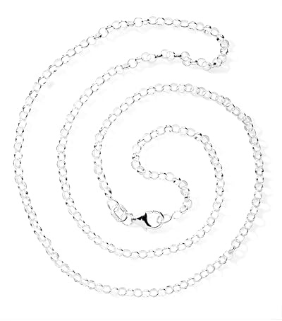 Heartbreaker Erbskette I Klassische Halskette für Anhänger aus hochwertigem 925 Sterling Silber I In Goldschmiedequalität gefertigt