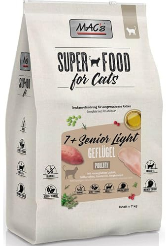 Mac's Katzenfutter getreidefrei 7+ Senior/Light, 7 kg