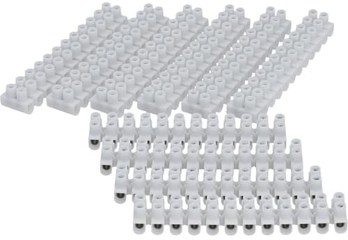 UNITEC Lüsterklemme 10 Stück | 12 polig | bis 380 Volt einsetzbar | 1,0 - 2,5 mm² | transparent