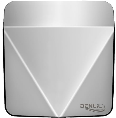 DENLIL Hochgeschwindigkeits-Händetrockner DN2017 aus Edelstahl | 7–10 Sek. Händetrocknung, HEPA-Filter, Edelstahlgehäuse, Festanschluss oder Stecker, Heizschalter, 220 V
