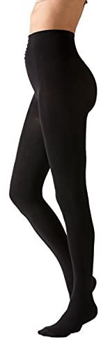 Gi&Gi strumpfhose damen 120 den Blickdicht warme Strumpfhose matte Optik breiter Komfortbund Baumwollzwickel Damen