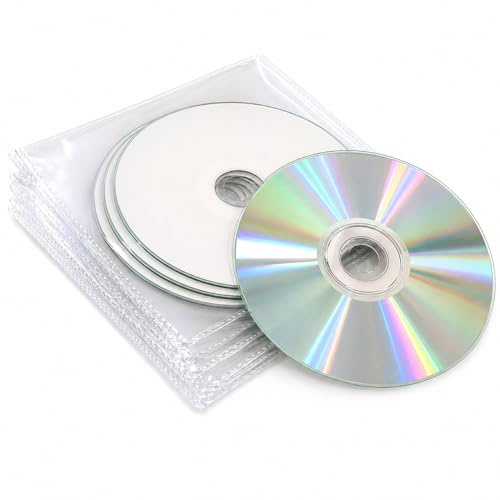 10 x weiße Ritek Inkjet bedruckbare CD-R Discs 700 MB 80 Minuten 52 x blanko beschreibbare CDs mit voll bedruckbarer Oberfläche in Dragon Trading transparente Kunststoffhüllen mit Schutzklappe